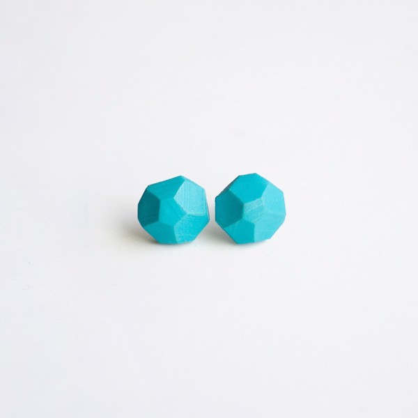 Picture of Turquoise Silver Earrings 'Stones'