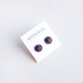 Picture of Eggplant Silver Earrings 'Stones'