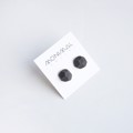 Picture of Graphite Silver Earrings 'Stones'