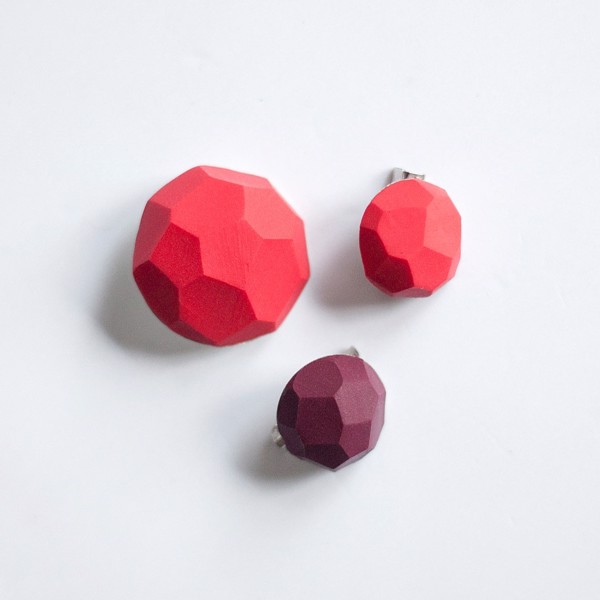 Picture of Red Berries Brooch set 'Stones'