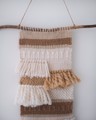 Picture of Weaving Wall Hanging - cotton, wool and wood pastel tapestry