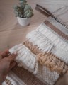 Picture of Weaving Wall Hanging - cotton, wool and wood pastel tapestry