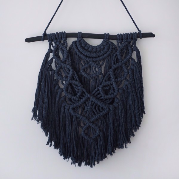 Picture of Large Graphite Macrame Wall Hanging