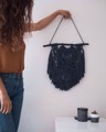 Picture of Large Graphite Macrame Wall Hanging