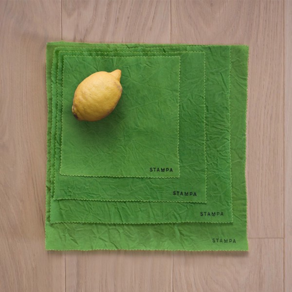 Picture of 4pcs Reusable Beeswax Food Wraps - Grass Set
