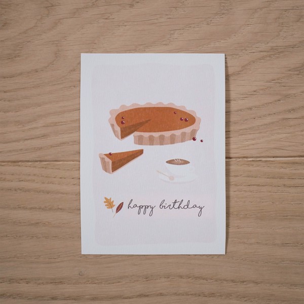 Снимка на Поздравителна картичка - Пай с тиква