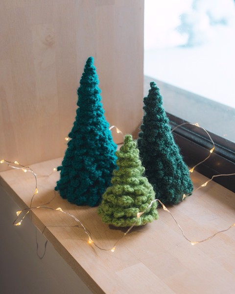 Picture of Knitted Christmas Trees - Spruce Set