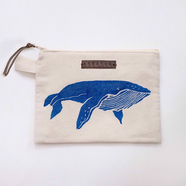 Picture of Blue Whale Zipper Pouch