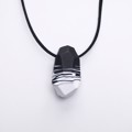 Picture of Black & White Marble Necklace 'Stones'