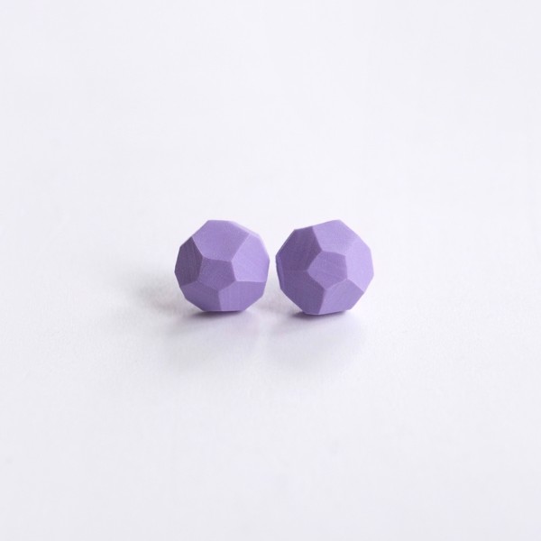 Снимка на Сребърни Обеци Lilac 'Stones'
