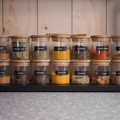 Picture of White rectangular seasoning stickers 80 pieces