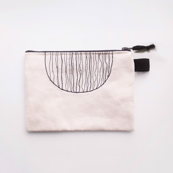 Picture of Semicircle Zipper Vegan Pouch