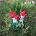 Picture of Small Crochet Fly Agaric / Amanita Mushroom Garden