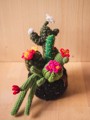 Picture of Black Crochet Garden with 7 Succulents & Cactuses in a Pot